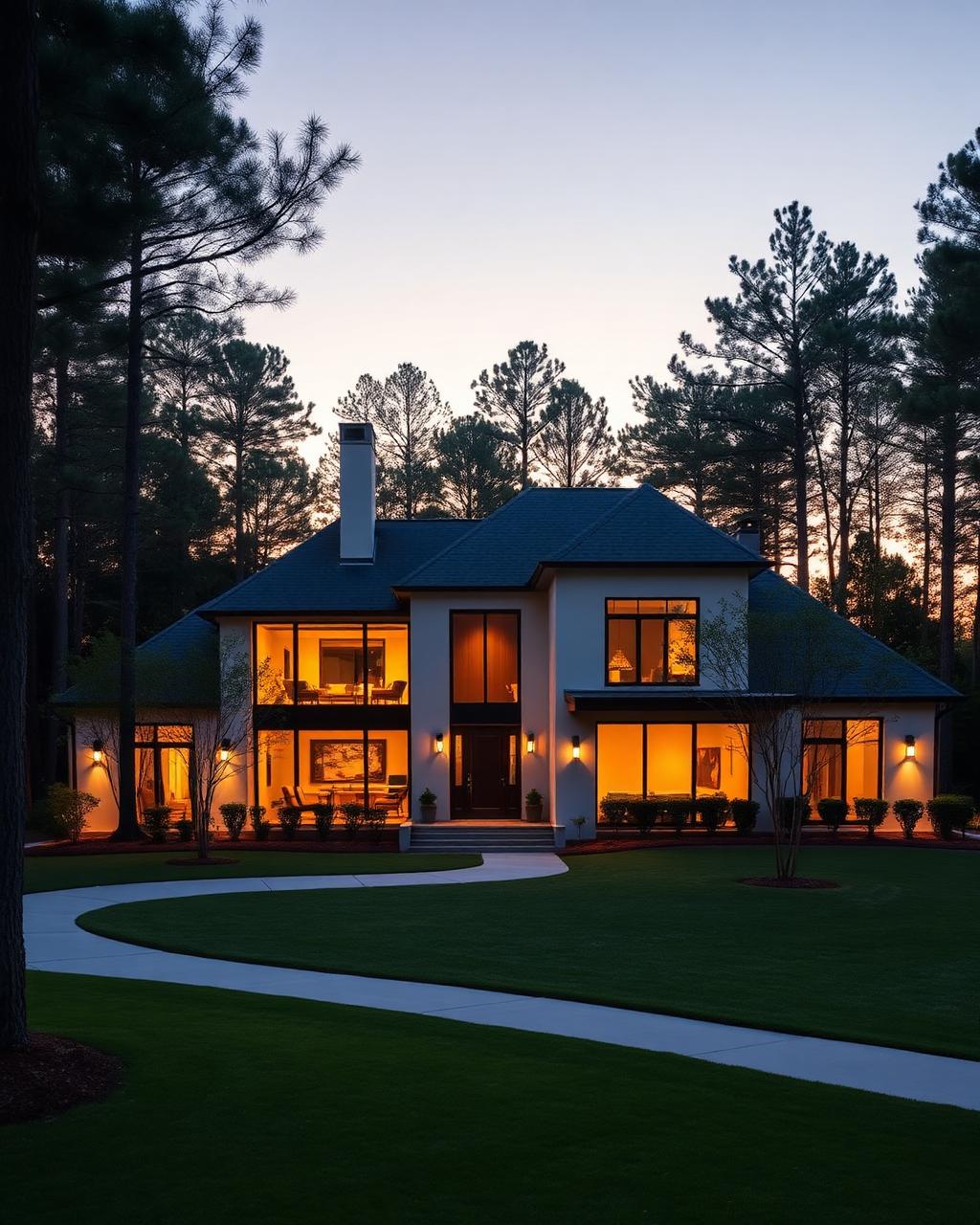 Luxury CSRA home at golden hour